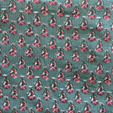 Cotton Kantha Printed Fabric - Floral